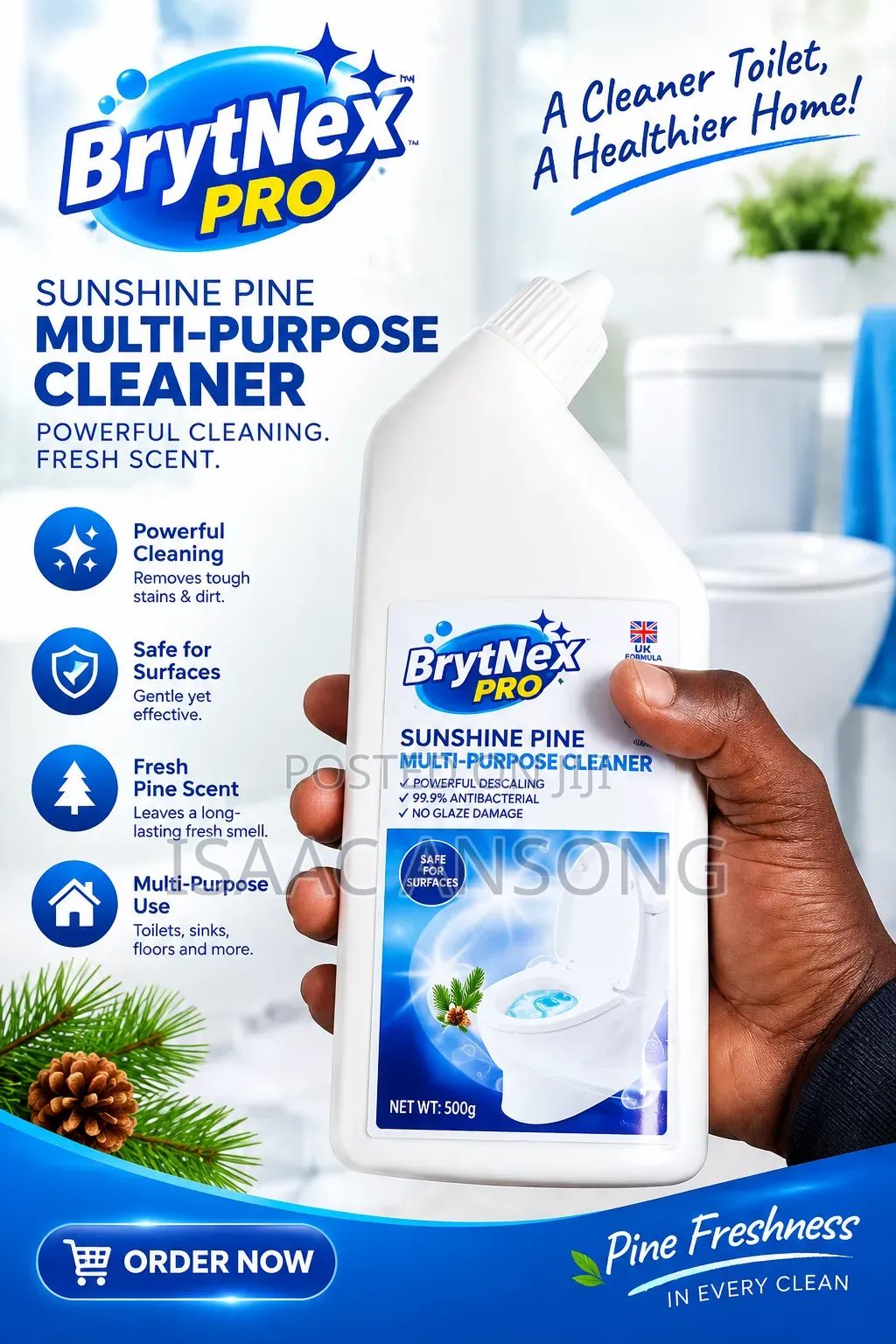 Brytnex Pro Bathroom and Toilet Cleanser