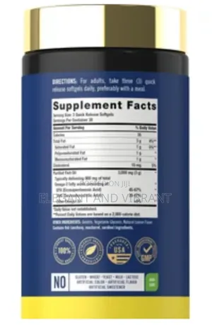 Fish Oil 3000mg Per Serving | 90 Softgels
