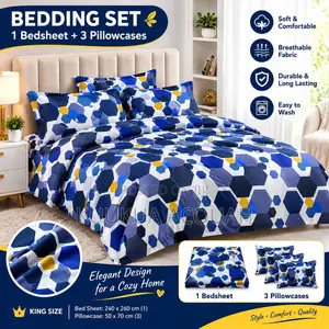 1 Kingsize Bedsheet 3 Pillow Cases