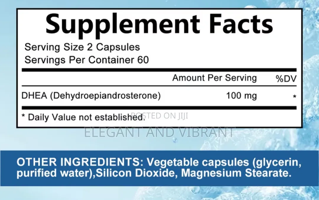 DHEA Supplement - 100 MCG Per Serving - Premium Formula for Men Women