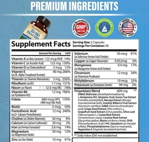 Brain Health Memory Booster, Focus Function Clarity Nootropic Supp