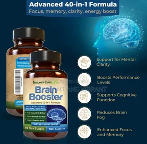 Brain Health Memory Booster, Focus Function Clarity Nootropic Supp