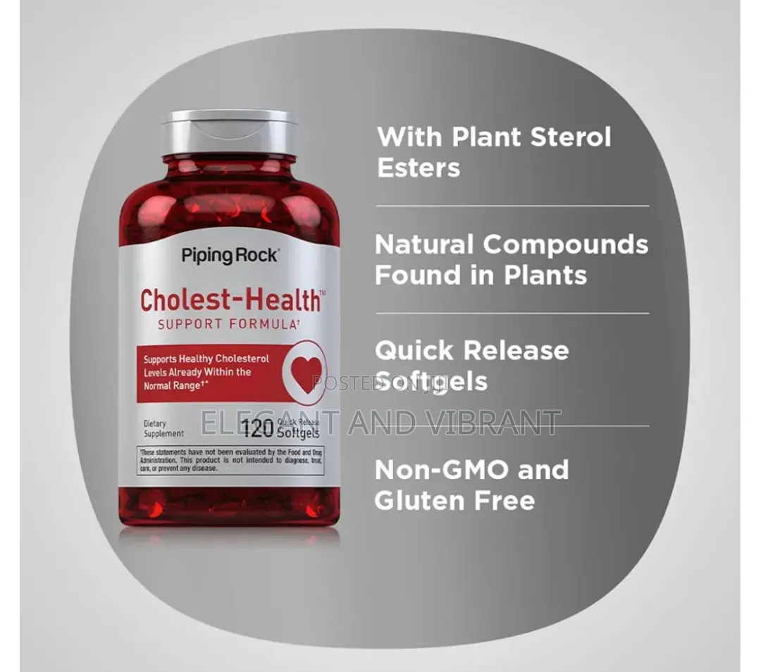 Cholesterol Health Supplement | 120 Softgels