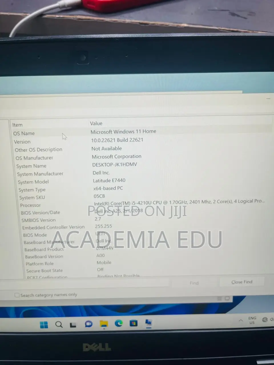 Laptop Dell Latitude 7440 8GB Intel Core i5 SSD 128GB