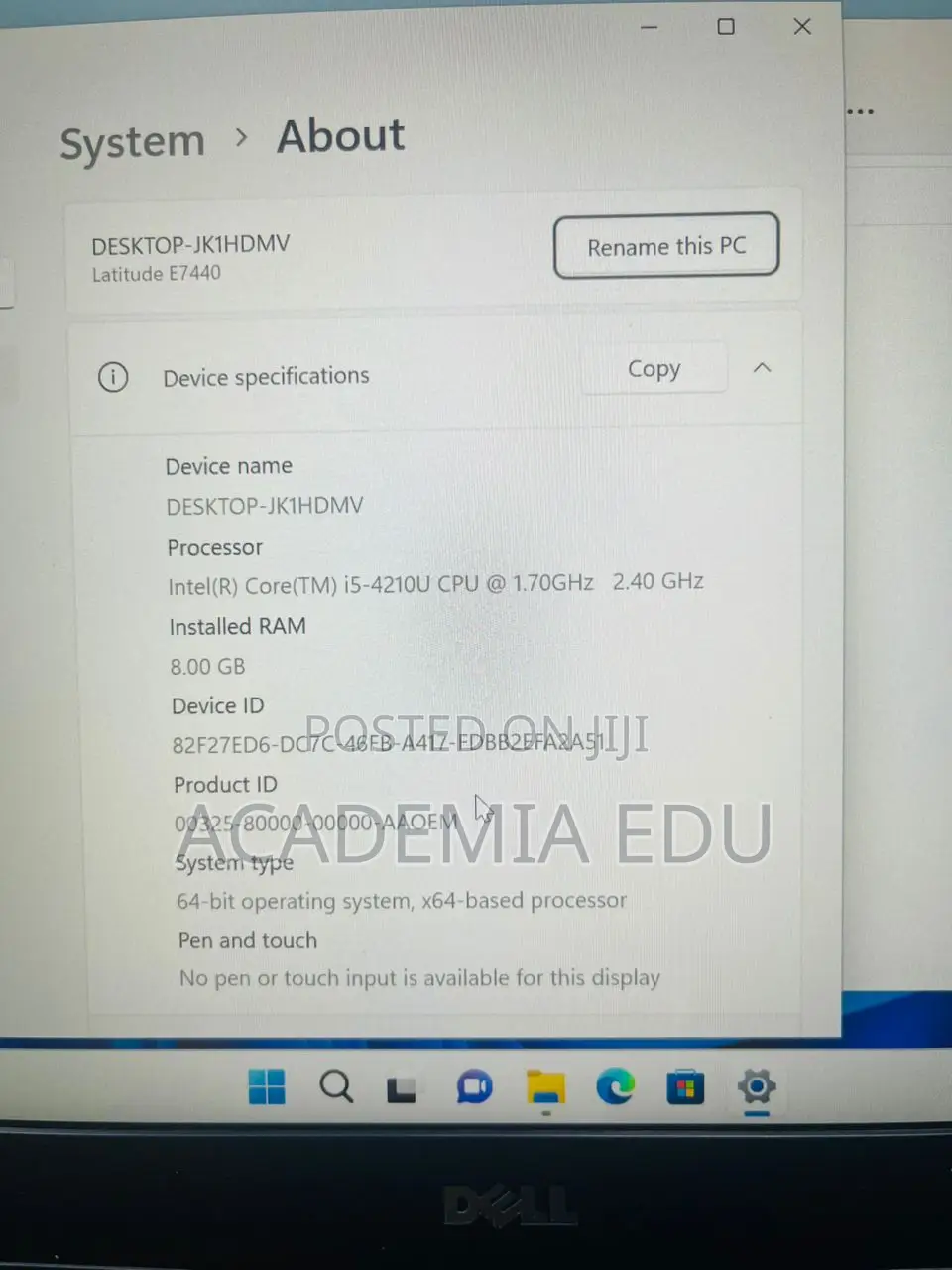 Laptop Dell Latitude 7440 8GB Intel Core i5 SSD 128GB