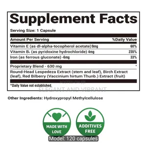 Renohelp Capsules - With Vitamin E, B6 Red Bilberry-Advanced Herbal