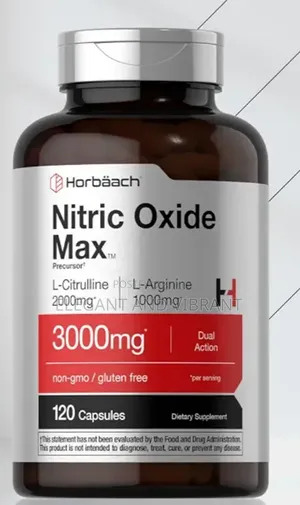 Nitric Oxide Supplement, 3000mg 120 Capsules