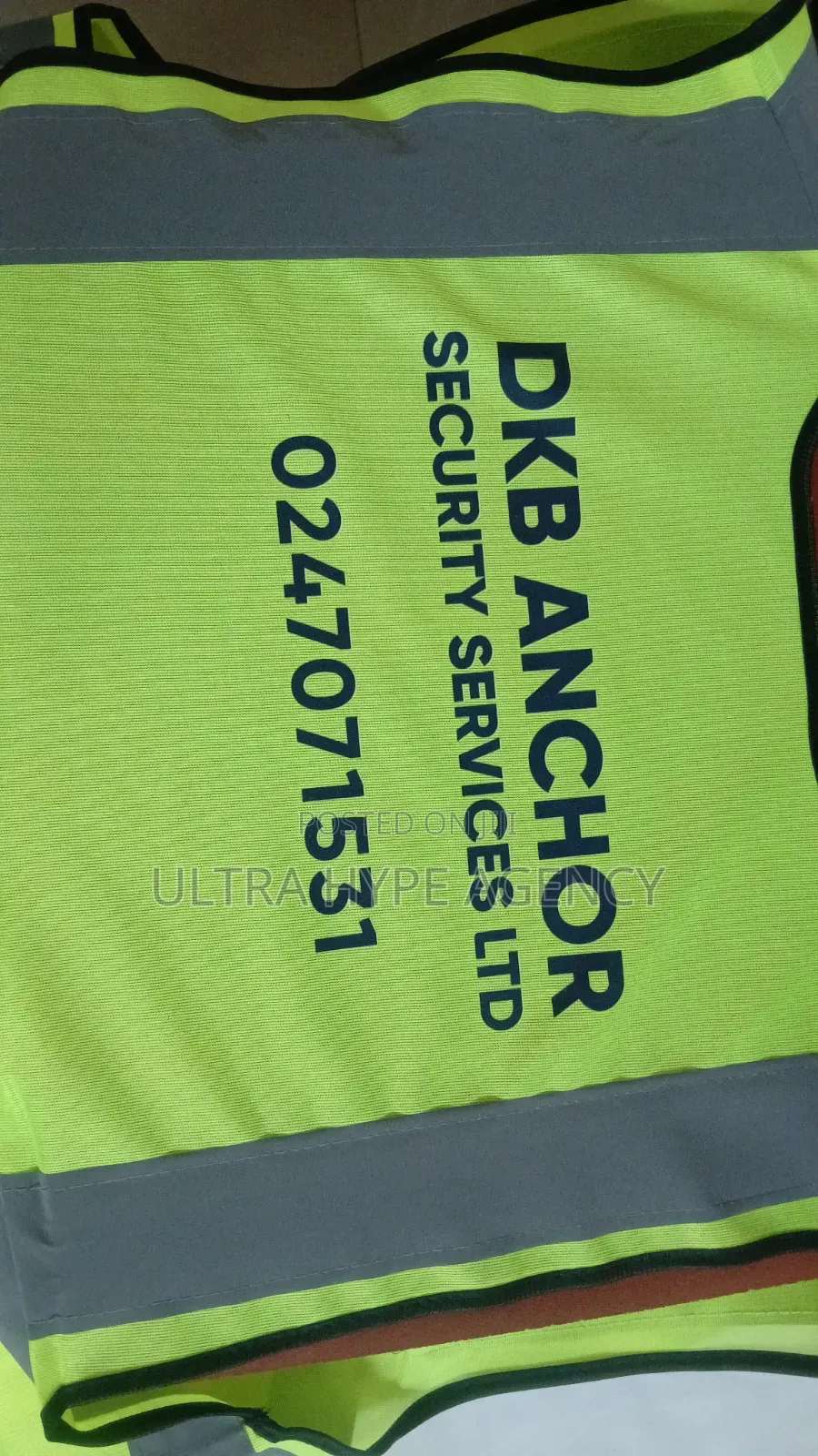 Security Safety Vest Customisation
