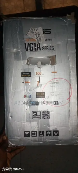 ASUS Tuf 34'' Gaming Monitor-Partial Broken Screen (Read Description)