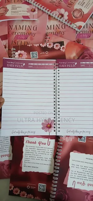 Notepad for Naming Ceremony