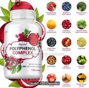 Polyphenol Complex Caps - With Trans Resveratrol,Grape Seed,Turmeric