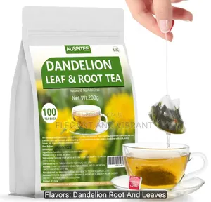 Dandelion Root and Leaf Tea Bags, 100 Bags/200g, Leaves and Root S