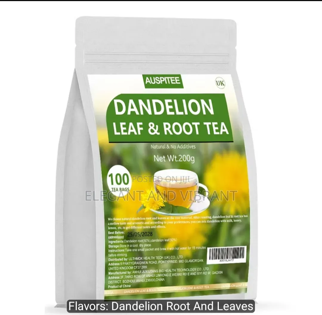 Dandelion Root and Leaf Tea Bags, 100 Bags/200g, Leaves and Root S