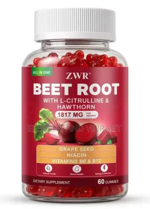 Himiyer Beet Root Gummies With L-Catrilline,Niacin and Hawthorn Berry