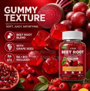 Himiyer Beet Root Gummies With L-Catrilline,Niacin and Hawthorn Berry