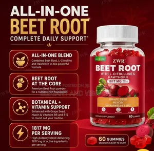 Himiyer Beet Root Gummies With L-Catrilline,Niacin and Hawthorn Berry