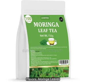 Moringa Leaf Tea Bags, 100 Bags, Herbal Tea No Additives