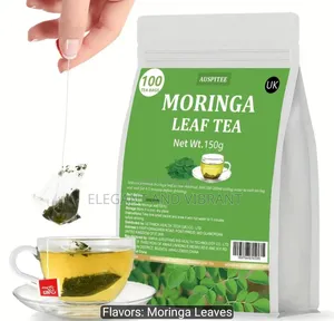 Moringa Leaf Tea Bags, 100 Bags, Herbal Tea No Additives