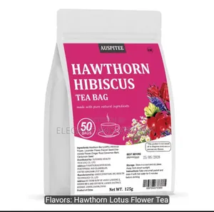 Hawthorn HibiscusTea,50 Bags, No Additives, Mixed