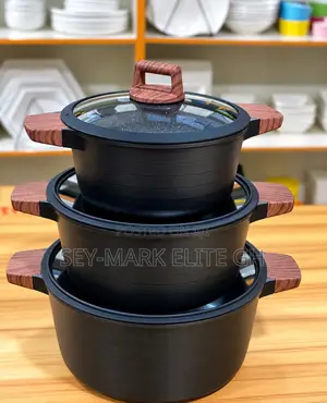 3 Set UCC Life Granite Nonstick Cookware