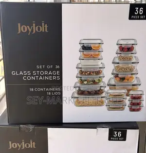 36pcs Borosilicate Glass Storage Containers