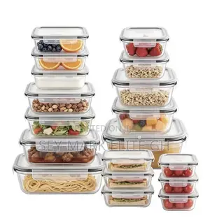 36pcs Borosilicate Glass Storage Containers
