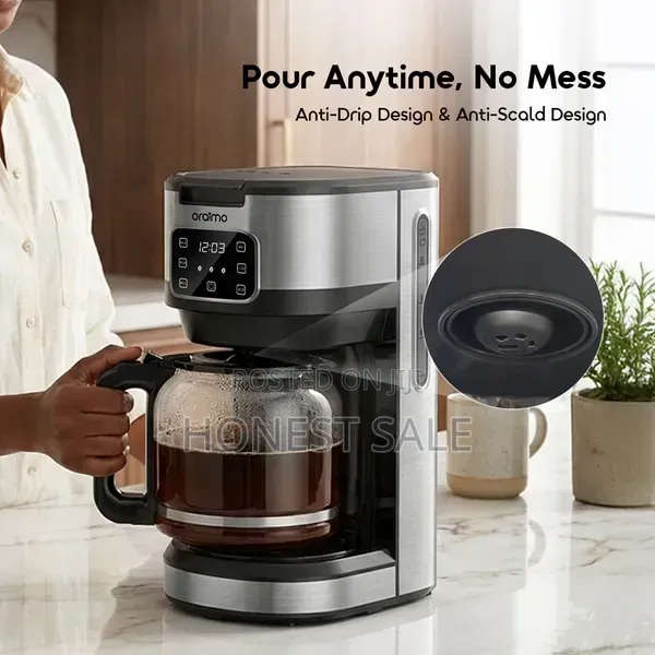 Oraimo BrewDrip 1.5L Drip Coffee Maker – Programmable TimerKeep Warm
