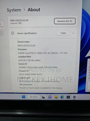 Laptop Dell Latitude 7480 8GB Intel Core i5 SSD 256GB