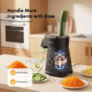 Oraimo CutMaster 200W Electric Salad Maker – 5 Changeable Blades Set
