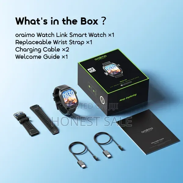 Oraimo Watch Link 2.04" 4G Android Smart Watch – Calling Camera