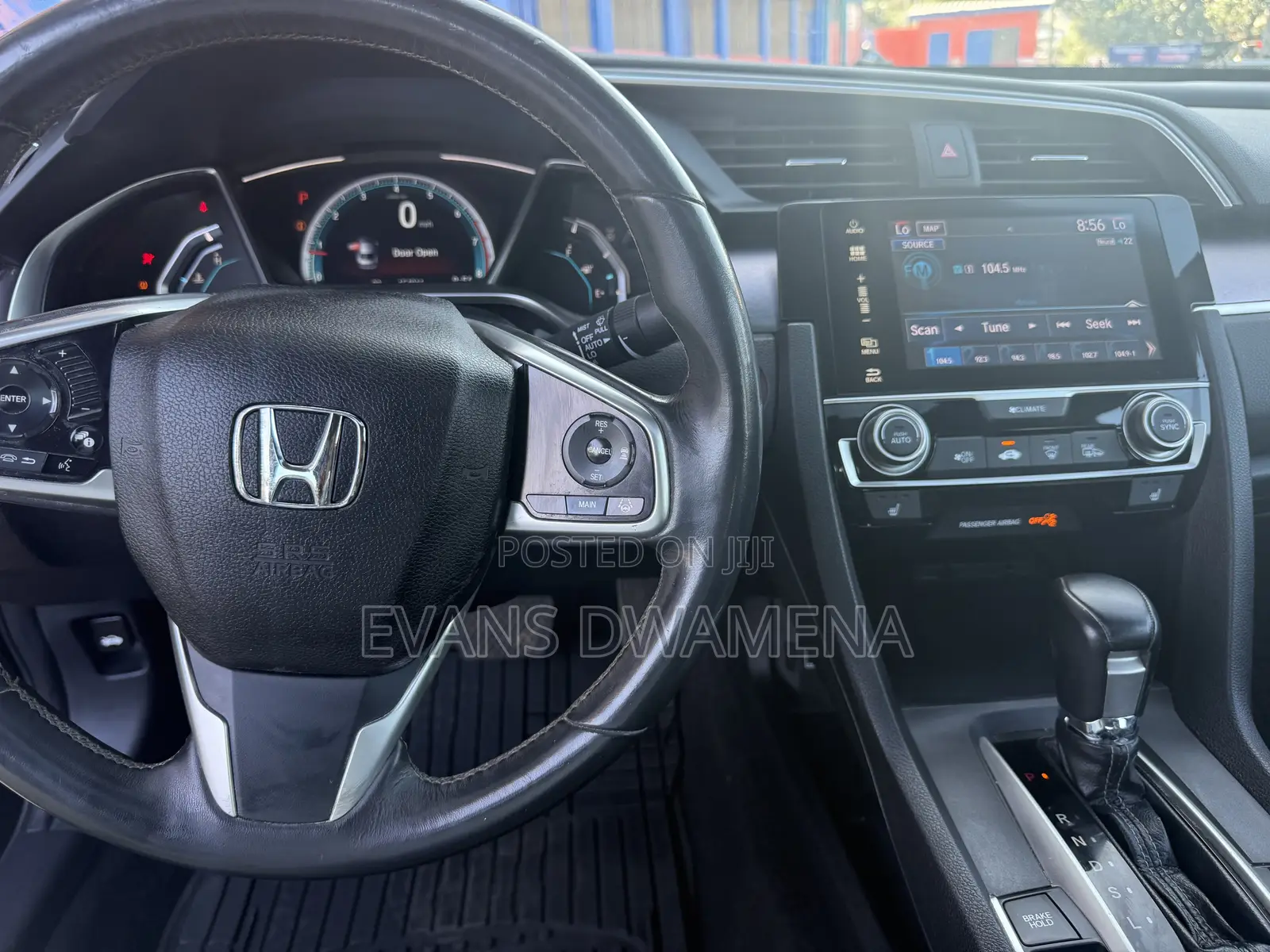 Honda Civic Touring 4dr Sedan (1.5L 4cyl) 2017 Black