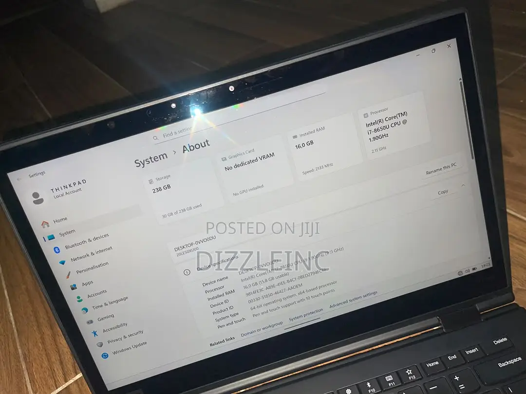 Laptop Lenovo ThinkPad X1 Yoga 16GB Intel Core i7 SSD 256GB