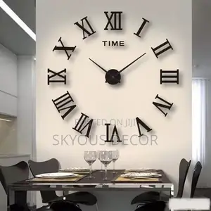 3d Roman Numeral Wall Acrylic Clock