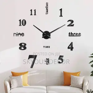 3d Roman Numeral Wall Acrylic Clock