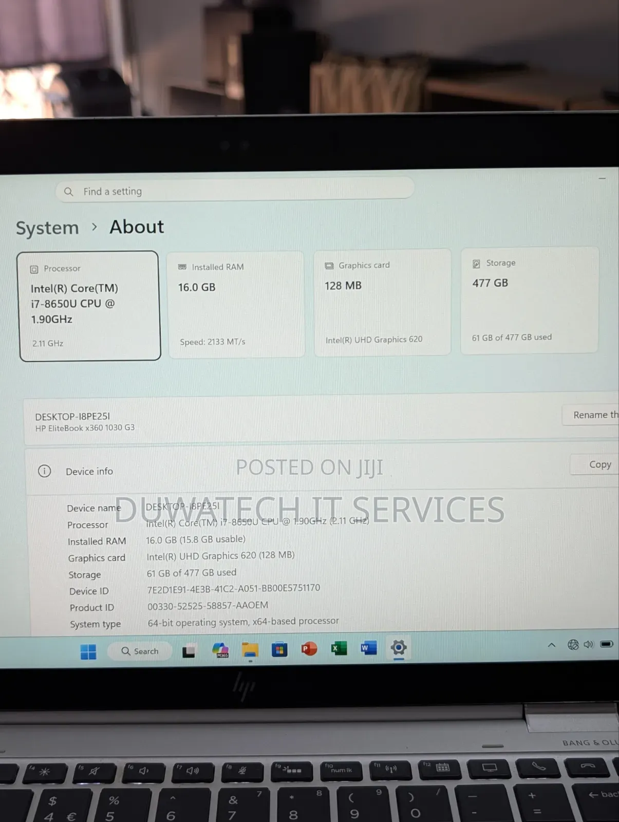 Laptop HP EliteBook X360 1030 G3 16GB Intel Core i7 SSD 512GB