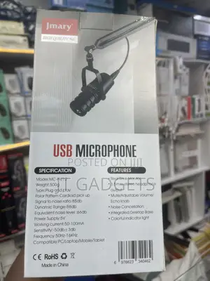 Jmary MC-PW12 USB Microphone — Podcasting, Gaming, Streaming