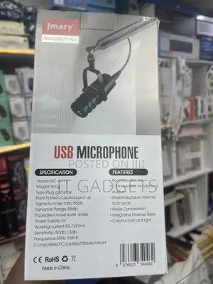 Jmary MC-PW12 USB Microphone — Podcasting, Gaming, Streaming