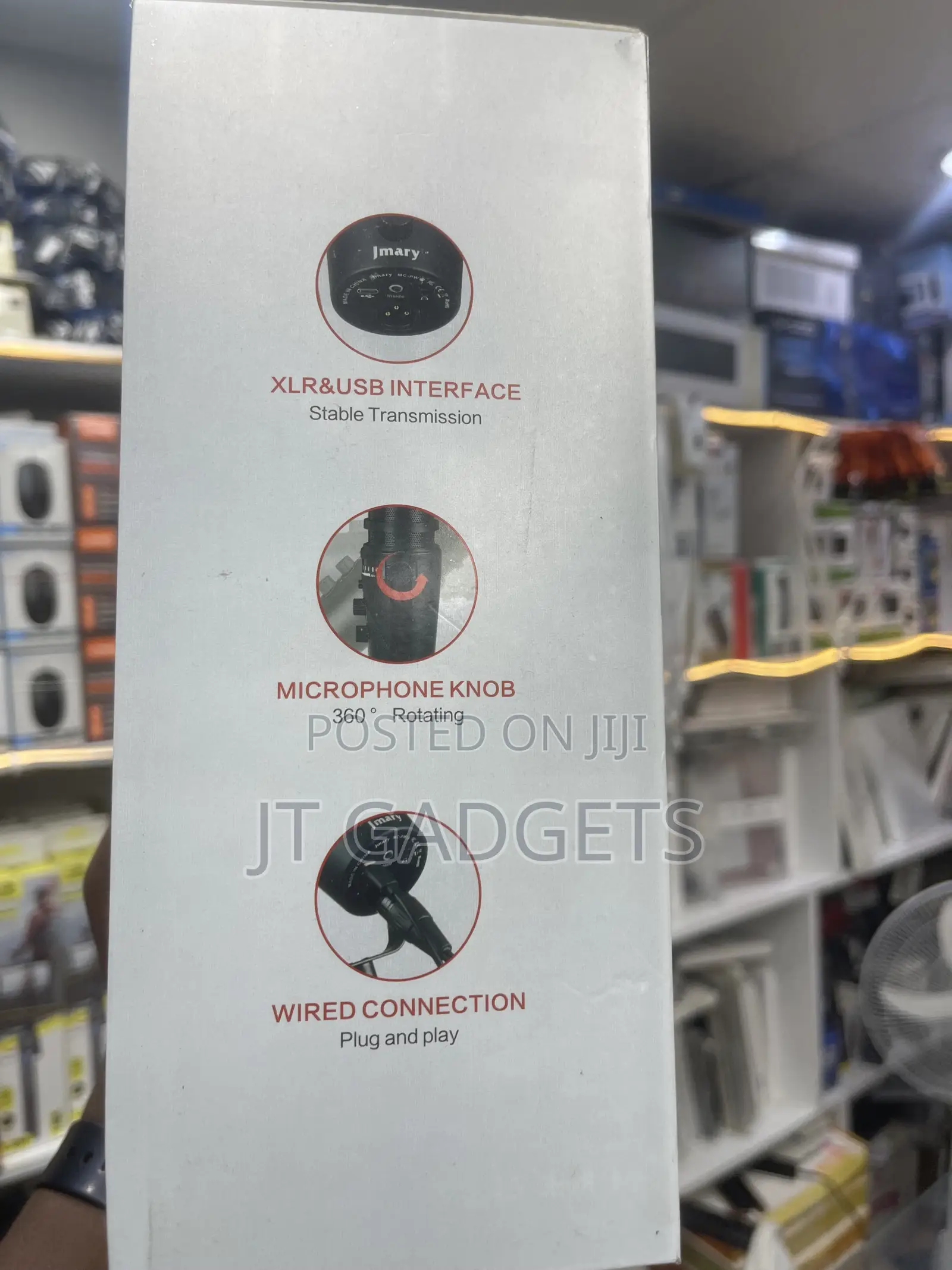 Jmary MC-PW12 USB Microphone — Podcasting, Gaming, Streaming
