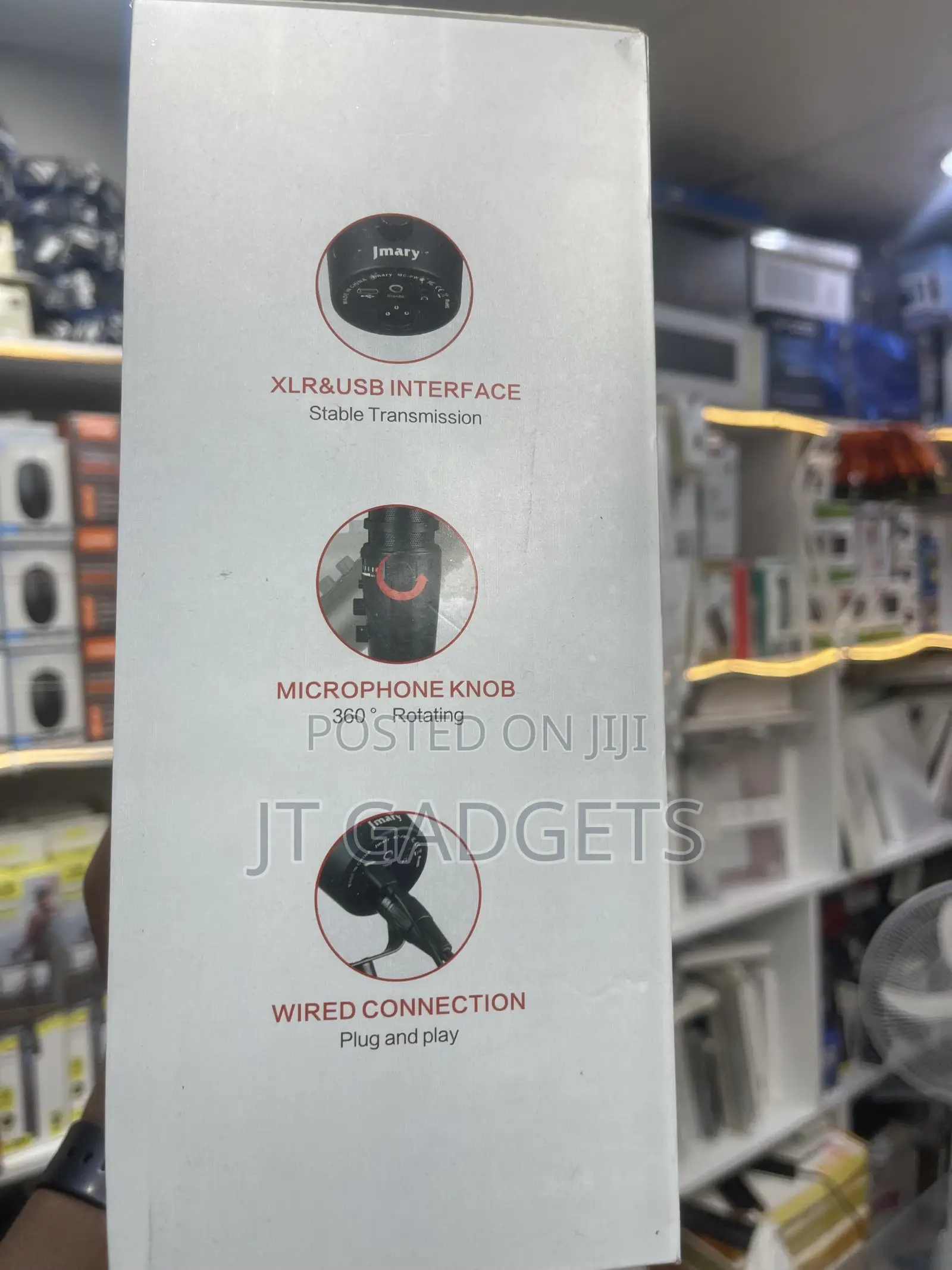 Jmary MC-PW12 USB Microphone — Podcasting, Gaming, Streaming