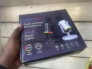 USB/XLR Dual-Purpose Microphone — RGB Breath Lights