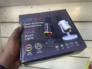 USB/XLR Dual-Purpose Microphone — RGB Breath Lights