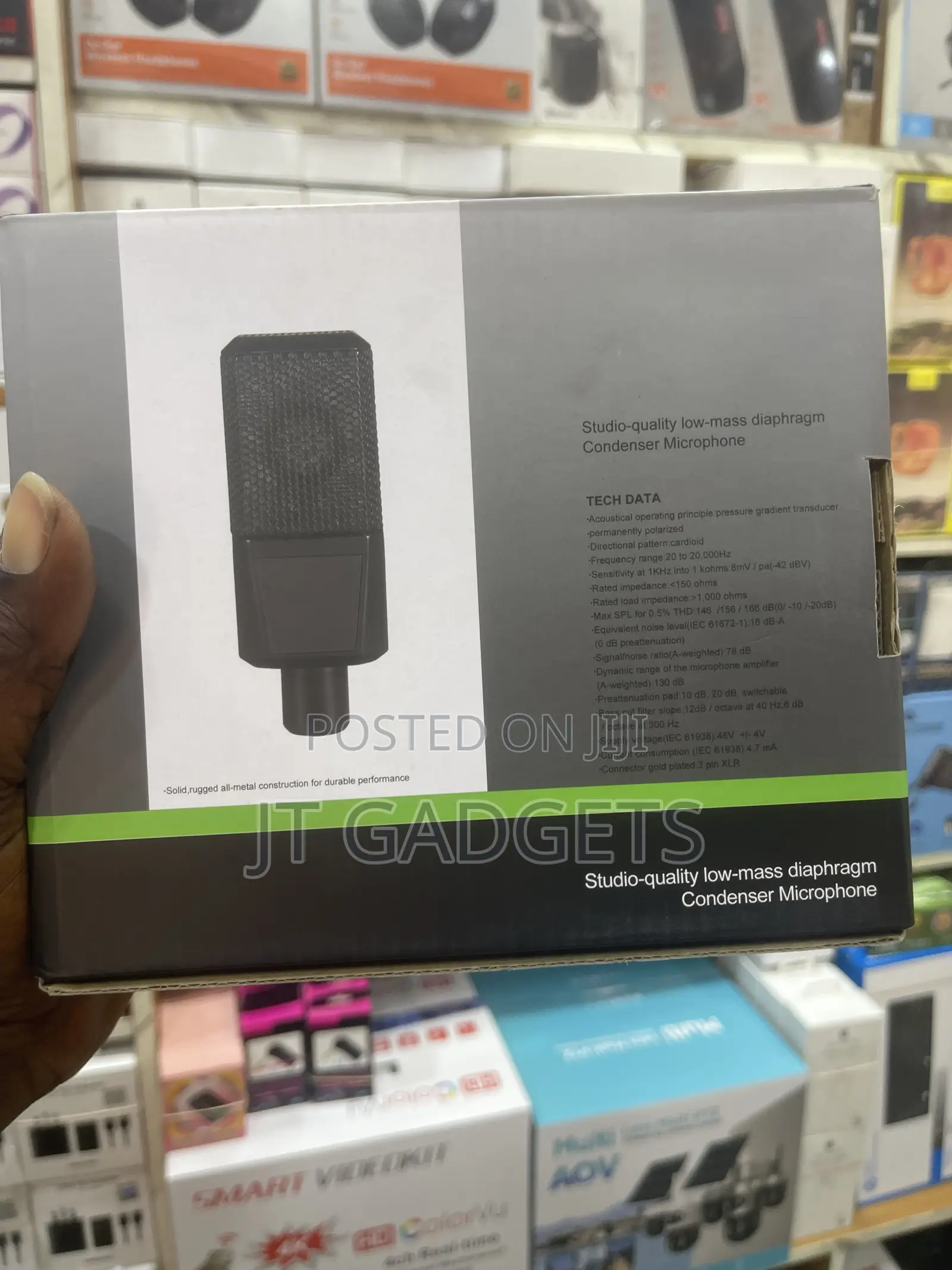 Studio Condenser Microphone — Low-Mass Diaphragm