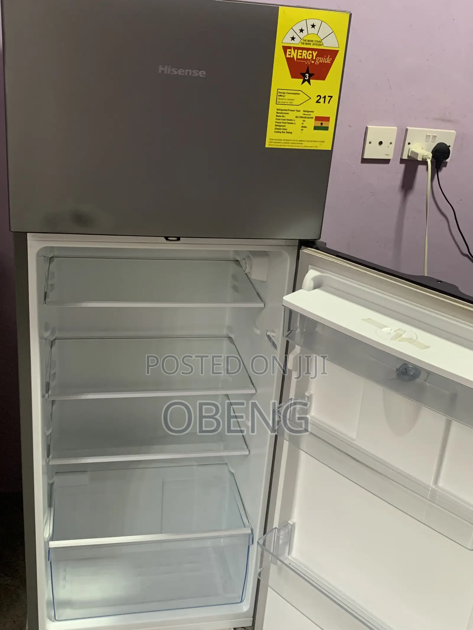 Hisense Double Door Fridge 205l With Water Dispenser