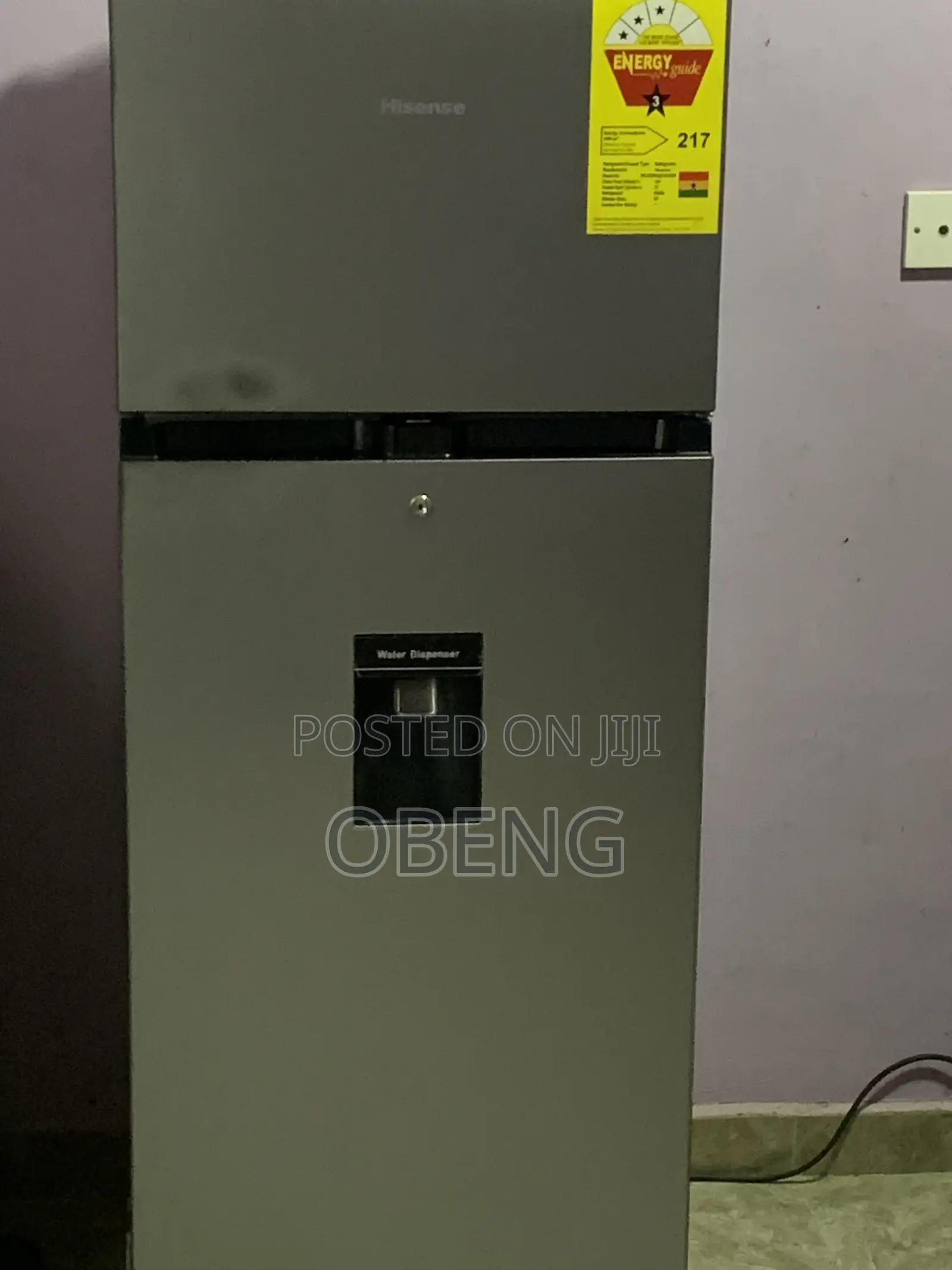 Hisense Double Door Fridge 205l With Water Dispenser