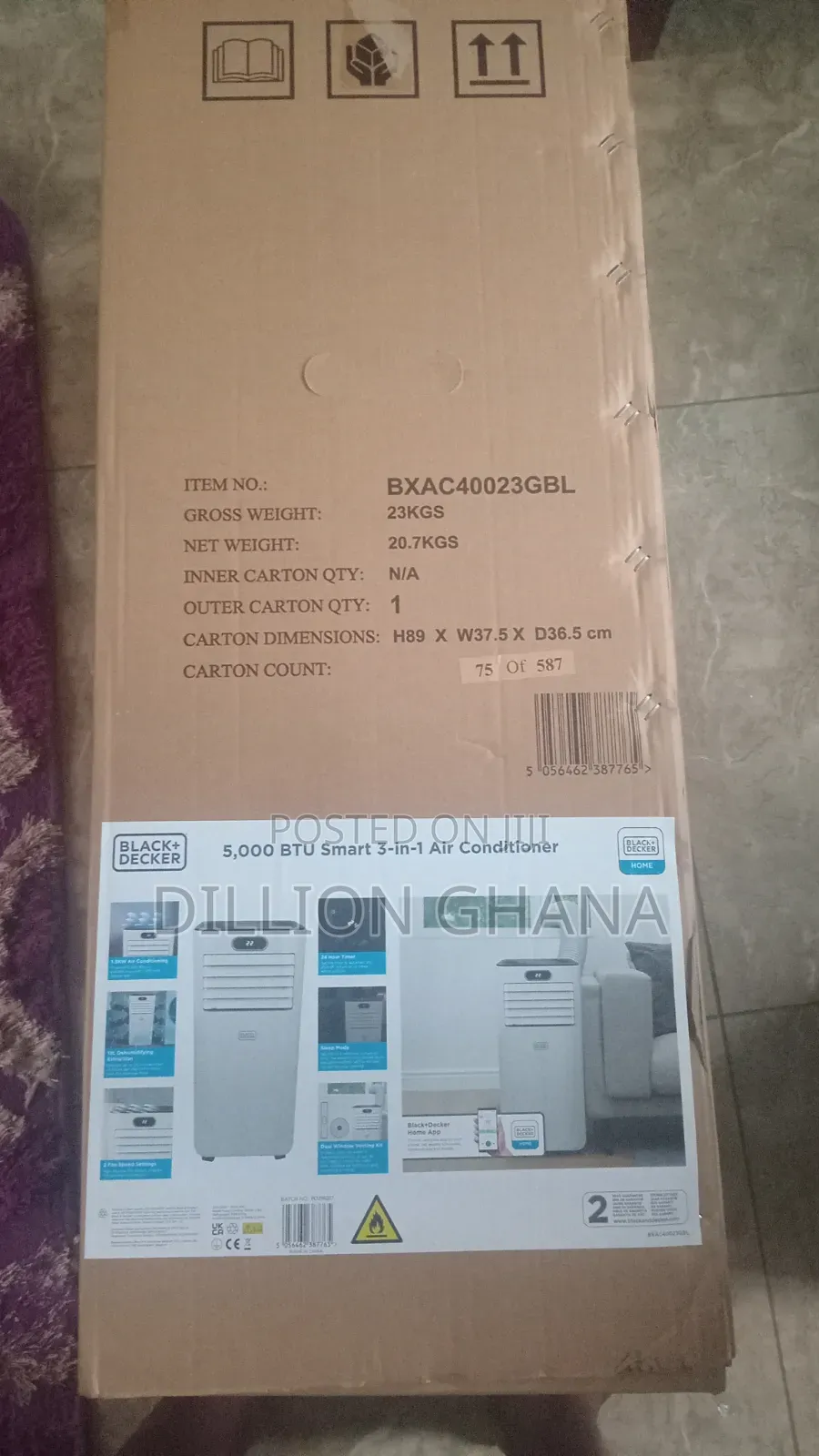 5000 Btu 3-in-1 Air Conditioner