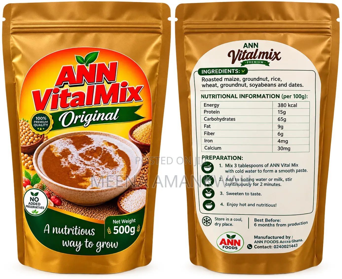 Ann Vital Mix Original (Tom Brown)
