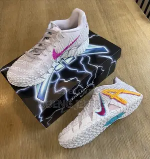 Original Nike JA 3 EYBL Light Gray Upper/Vibrant Pink