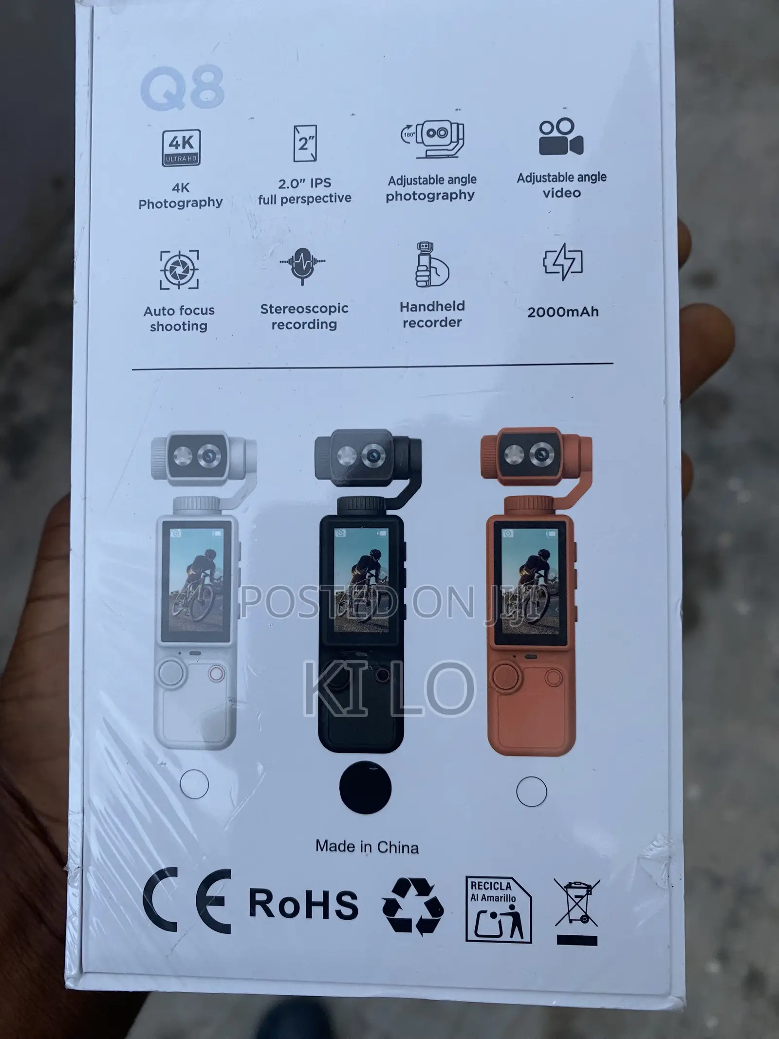 Q8 Smart Camera With LED Screen