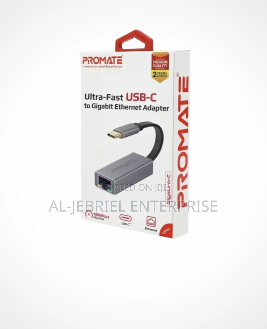 Promate USB-C to RJ45 Ethernet Adapter