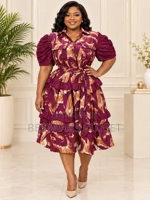 Nice Straight Dress With Belt
